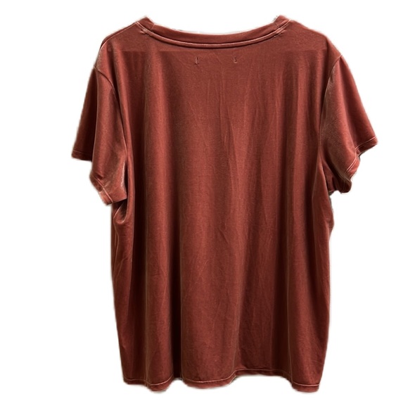 Abercrombie & Fitch, U-Neckline, Coral Pink, Cap Sleeves Top, Size XL - Picture 2 of 8